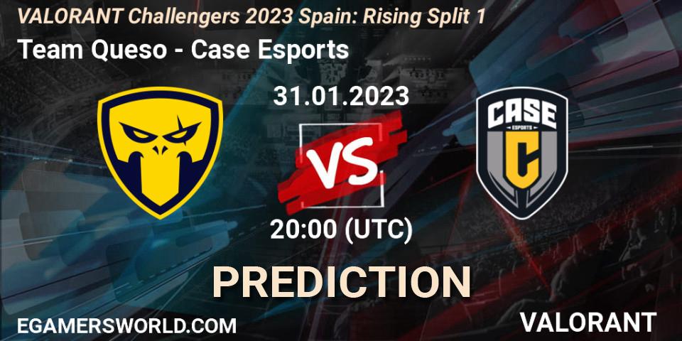 Pronóstico Team Queso - Case Esports. 31.01.23, VALORANT, VALORANT Challengers 2023 Spain: Rising Split 1