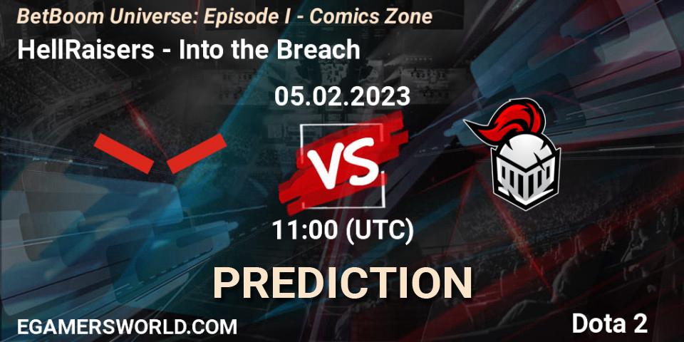 Pronóstico HellRaisers - Into the Breach. 05.02.23, Dota 2, BetBoom Universe: Episode I - Comics Zone