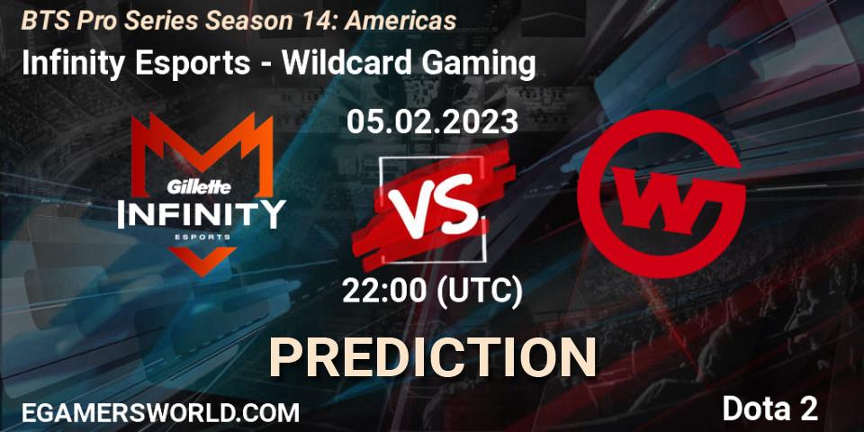 Pronóstico Infinity Esports - Wildcard Gaming. 05.02.23, Dota 2, BTS Pro Series Season 14: Americas