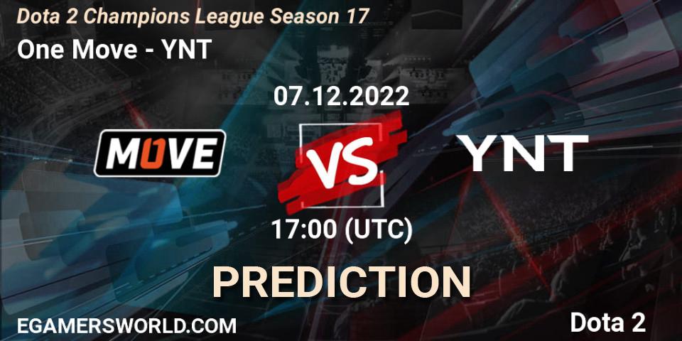 Pronóstico One Move - YNT. 07.12.22, Dota 2, Dota 2 Champions League Season 17