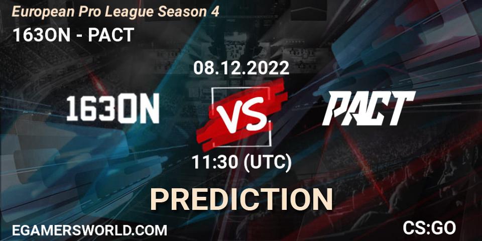 Pronóstico 163ON - PACT. 08.12.22, CS2 (CS:GO), European Pro League Season 4