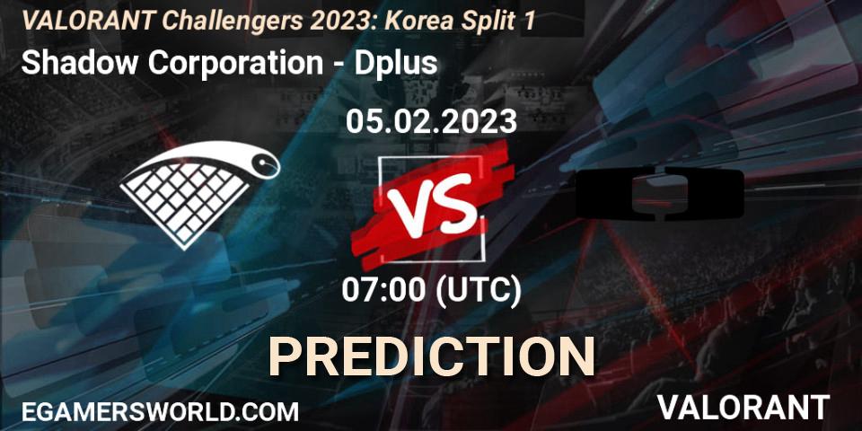 Pronóstico Shadow Corporation - Dplus. 05.02.23, VALORANT, VALORANT Challengers 2023: Korea Split 1