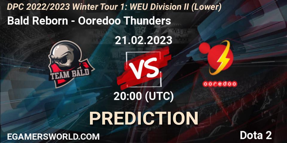 Pronóstico Bald Reborn - Ooredoo Thunders. 21.02.23, Dota 2, DPC 2022/2023 Winter Tour 1: WEU Division II (Lower)