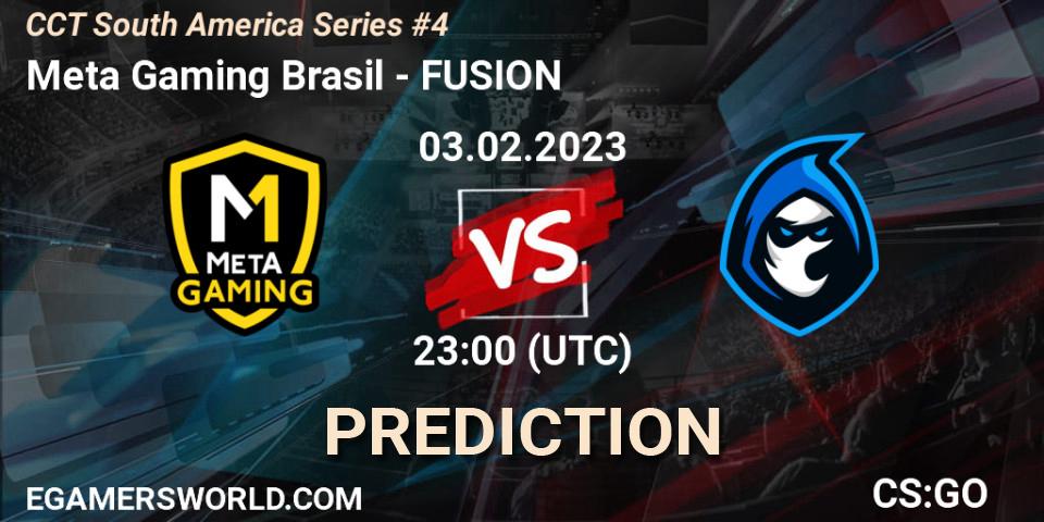 Pronóstico Meta Gaming Brasil - FUSION. 03.02.23, CS2 (CS:GO), CCT South America Series #4