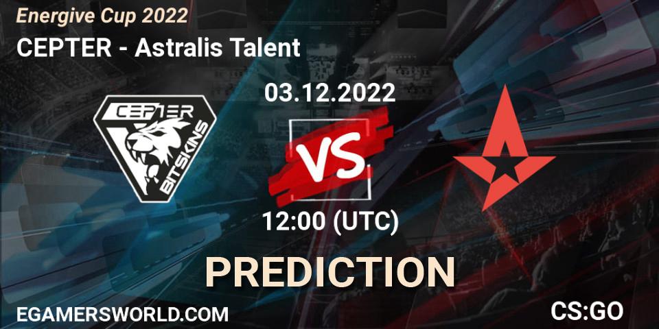 Pronóstico Alpha Gaming - Astralis Talent. 03.12.22, CS2 (CS:GO), Energive Cup 2022
