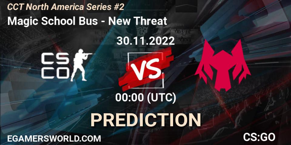 Pronóstico Magic School Bus - New Threat. 30.11.22, CS2 (CS:GO), CCT North America Series #2