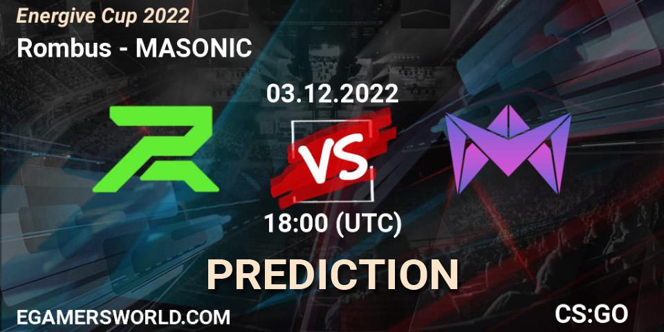Pronóstico Rombus - MASONIC. 03.12.22, CS2 (CS:GO), Energive Cup 2022