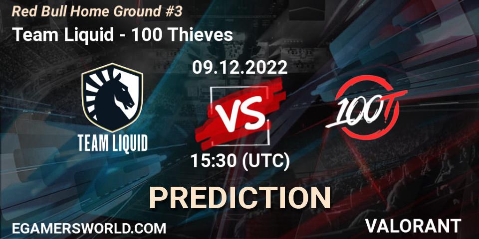 Pronóstico Team Liquid - 100 Thieves. 09.12.22, VALORANT, Red Bull Home Ground #3
