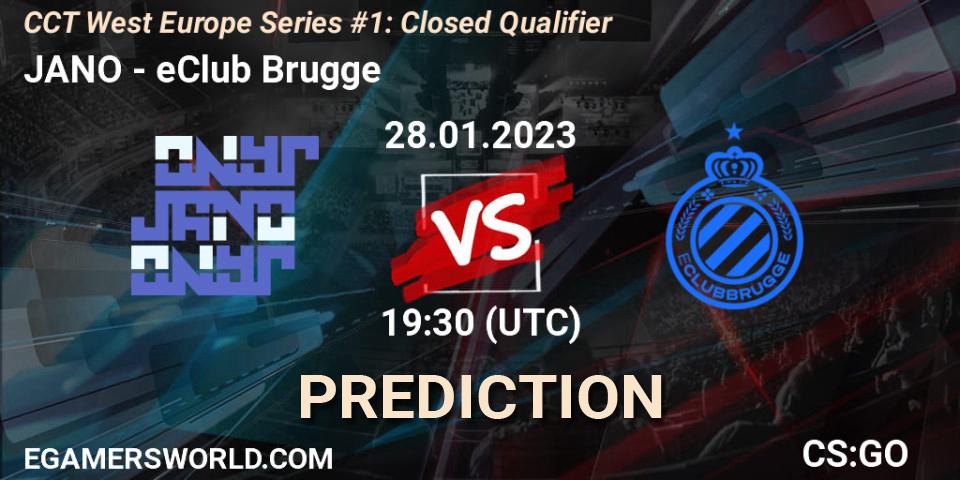 Pronóstico JANO - eClub Brugge. 28.01.23, CS2 (CS:GO), CCT West Europe Series #1: Closed Qualifier