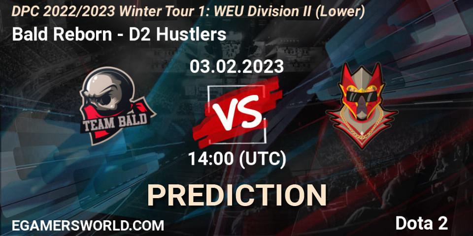 Pronóstico Bald Reborn - D2 Hustlers. 03.02.23, Dota 2, DPC 2022/2023 Winter Tour 1: WEU Division II (Lower)