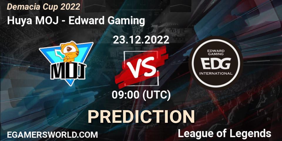 Pronóstico Huya MOJ - Edward Gaming. 23.12.22, LoL, Demacia Cup 2022