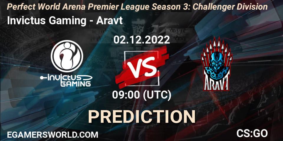 Pronóstico Invictus Gaming - Aravt. 02.12.22, CS2 (CS:GO), Perfect World Arena Premier League Season 3: Challenger Division