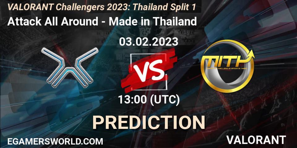 Pronóstico Attack All Around - Made in Thailand. 03.02.23, VALORANT, VALORANT Challengers 2023: Thailand Split 1