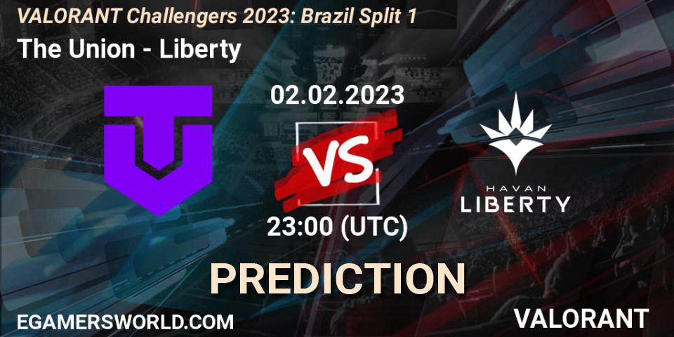 Pronóstico The Union - Liberty. 02.02.23, VALORANT, VALORANT Challengers 2023: Brazil Split 1