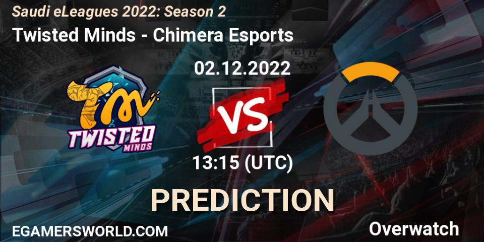 Pronóstico Twisted Minds - Chimera Esports. 02.12.22, Overwatch, Saudi eLeagues 2022: Season 2