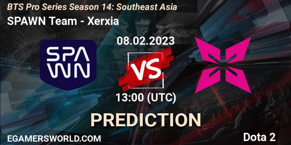 Pronóstico SPAWN Team - Xerxia. 09.02.23, Dota 2, BTS Pro Series Season 14: Southeast Asia