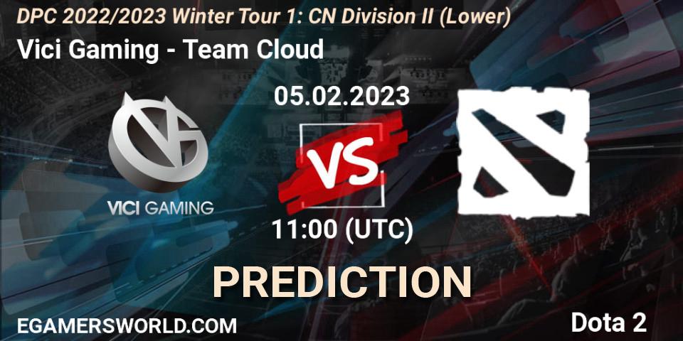 Pronóstico Vici Gaming - Team Cloud. 05.02.23, Dota 2, DPC 2022/2023 Winter Tour 1: CN Division II (Lower)