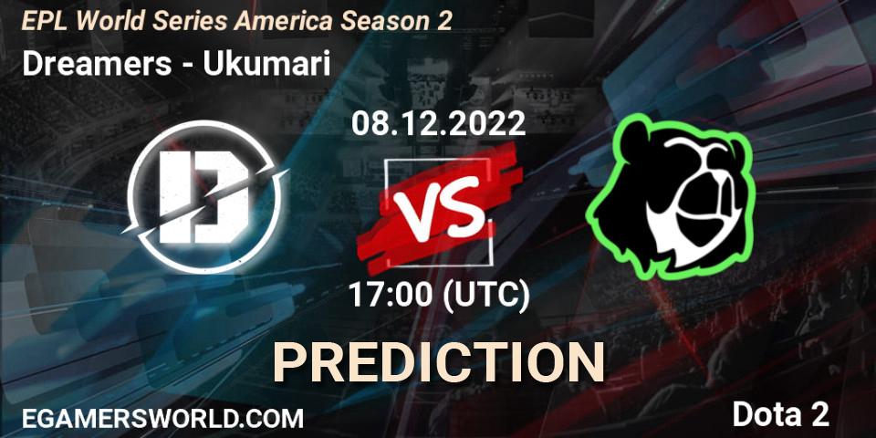 Pronóstico Dreamers - Ukumari. 08.12.22, Dota 2, EPL World Series America Season 2