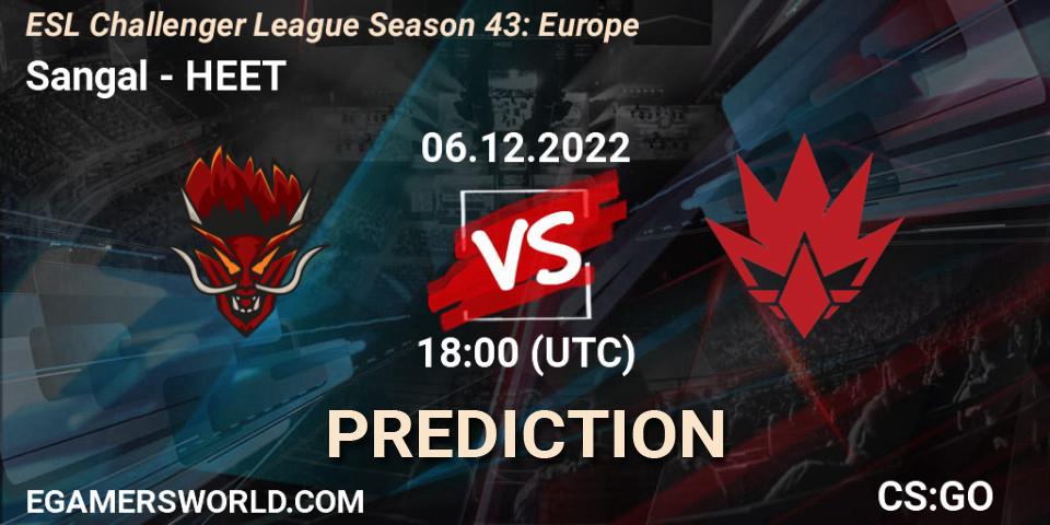 Pronóstico Sangal - HEET. 06.12.22, CS2 (CS:GO), ESL Challenger League Season 43: Europe