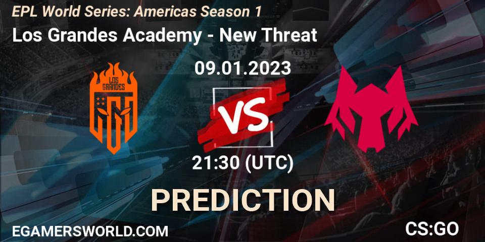 Pronóstico Los Grandes Academy - New Threat. 09.01.23, CS2 (CS:GO), EPL World Series: Americas Season 1