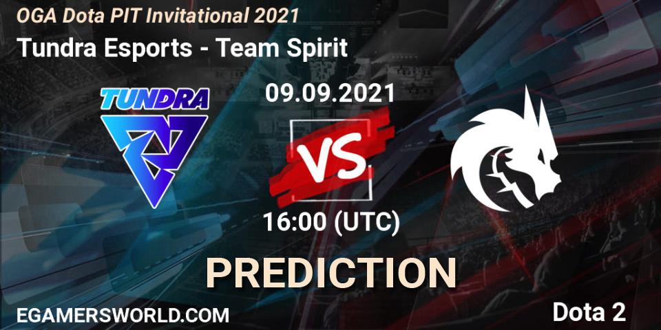 Pronóstico Tundra Esports - Team Spirit. 09.09.21, Dota 2, OGA Dota PIT Invitational 2021