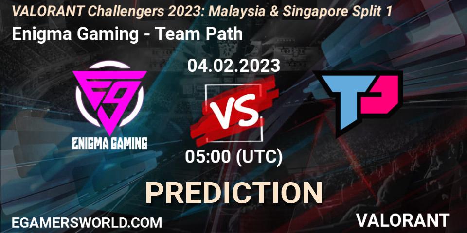 Pronóstico Enigma Gaming - Team Path. 04.02.23, VALORANT, VALORANT Challengers 2023: Malaysia & Singapore Split 1