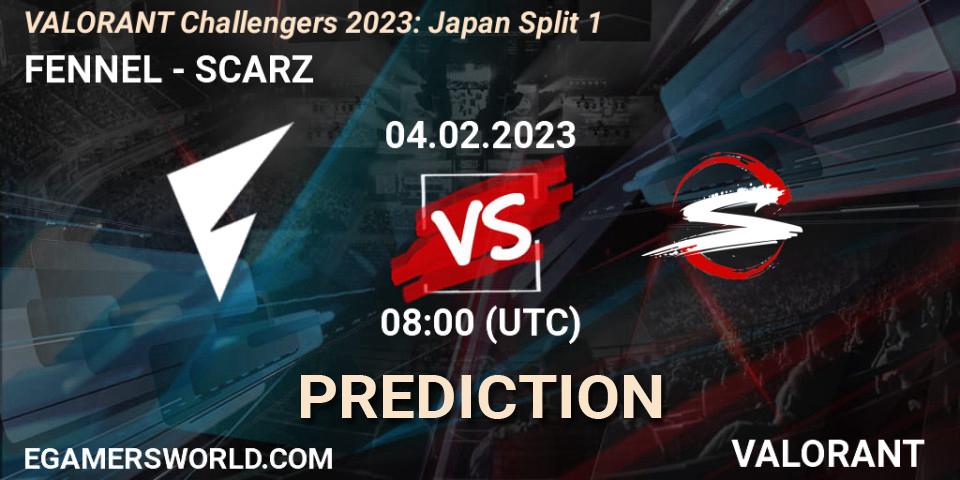 Pronóstico FENNEL - SCARZ. 04.02.23, VALORANT, VALORANT Challengers 2023: Japan Split 1