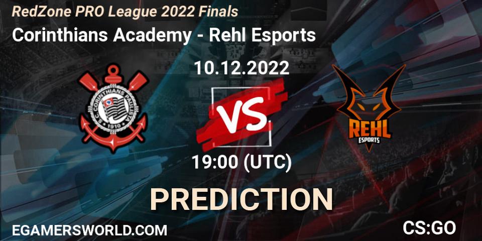 Pronóstico Corinthians Academy - Rehl Esports. 10.12.22, CS2 (CS:GO), RedZone PRO League 2022 Finals