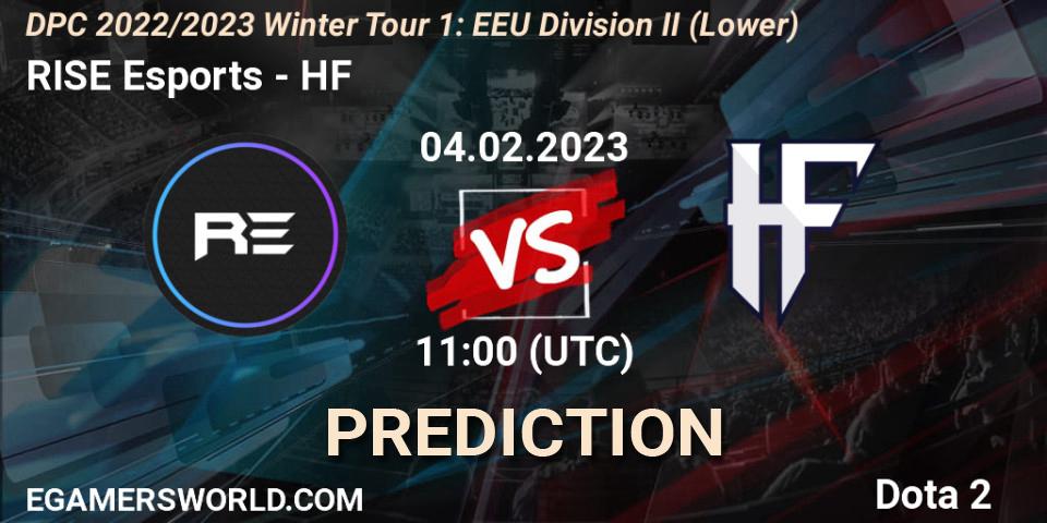 Pronóstico RISE Esports - HF. 04.02.23, Dota 2, DPC 2022/2023 Winter Tour 1: EEU Division II (Lower)
