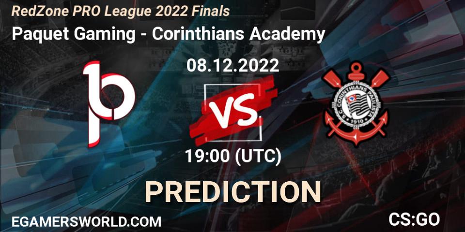Pronóstico Paquetá Gaming - Corinthians Academy. 08.12.22, CS2 (CS:GO), RedZone PRO League 2022 Finals
