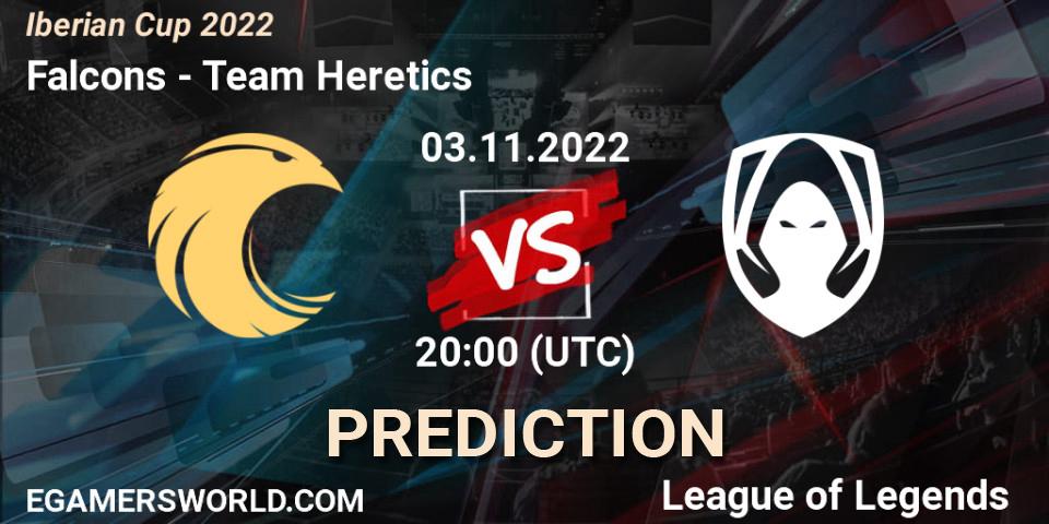 Pronóstico Falcons - Team Heretics. 02.11.22, LoL, Iberian Cup 2022