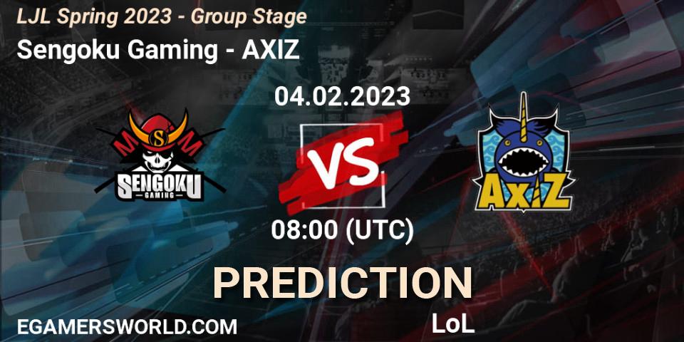 Pronóstico Sengoku Gaming - AXIZ. 04.02.23, LoL, LJL Spring 2023 - Group Stage