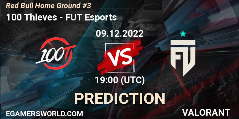 Pronóstico 100 Thieves - FUT Esports. 09.12.22, VALORANT, Red Bull Home Ground #3
