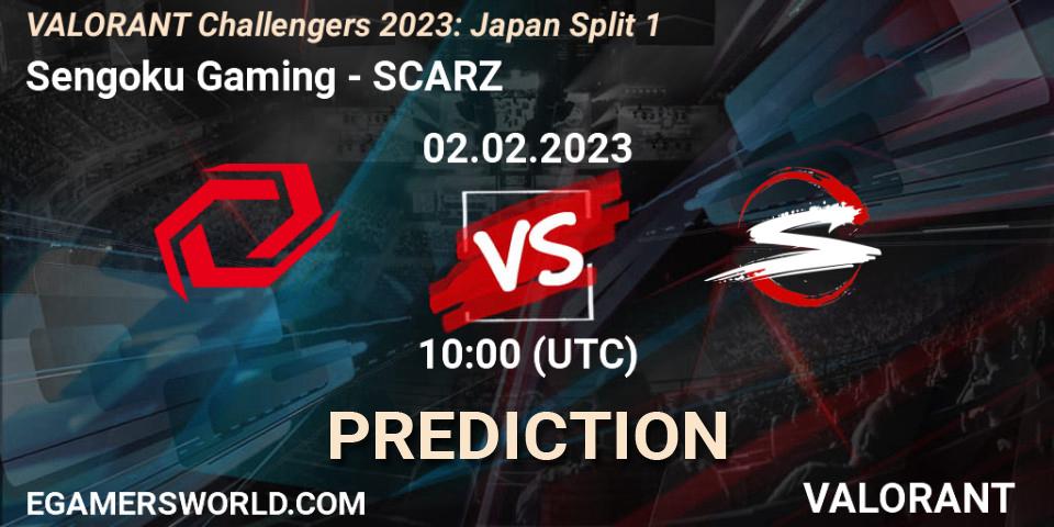 Pronóstico Sengoku Gaming - SCARZ. 02.02.23, VALORANT, VALORANT Challengers 2023: Japan Split 1