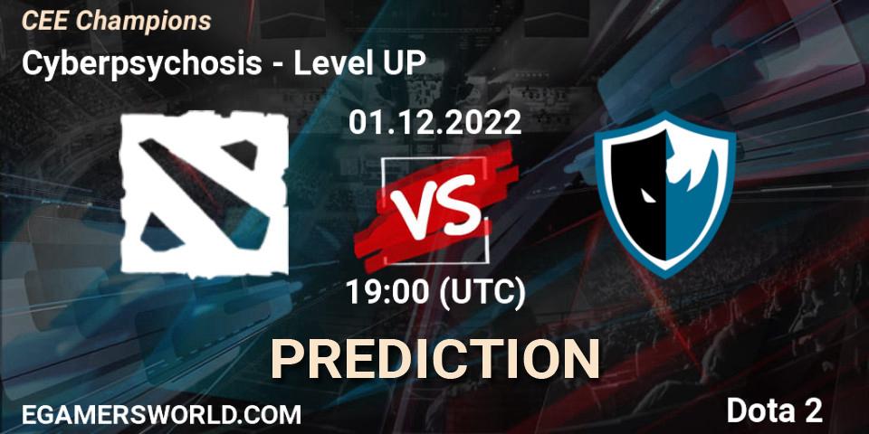 Pronóstico Cyberpsychosis - Level UP. 01.12.22, Dota 2, CEE Champions