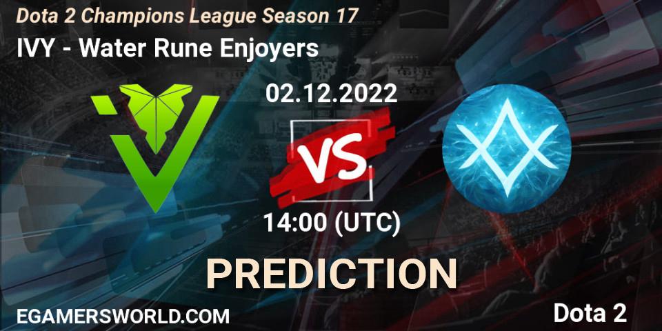 Pronóstico IVY - GameAcces. 02.12.22, Dota 2, Dota 2 Champions League Season 17