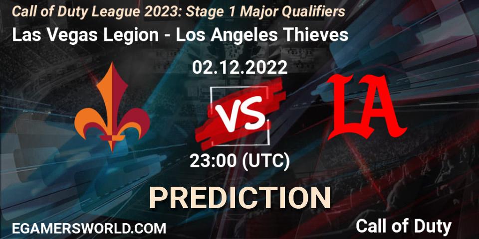 Pronóstico Las Vegas Legion - Los Angeles Thieves. 02.12.22, Call of Duty, Call of Duty League 2023: Stage 1 Major Qualifiers
