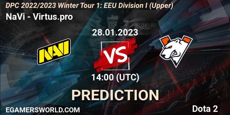 Pronóstico NaVi - Virtus.pro. 28.01.23, Dota 2, DPC 2022/2023 Winter Tour 1: EEU Division I (Upper)