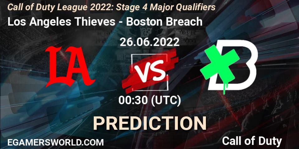 Pronóstico Los Angeles Thieves - Boston Breach. 26.06.22, Call of Duty, Call of Duty League 2022: Stage 4