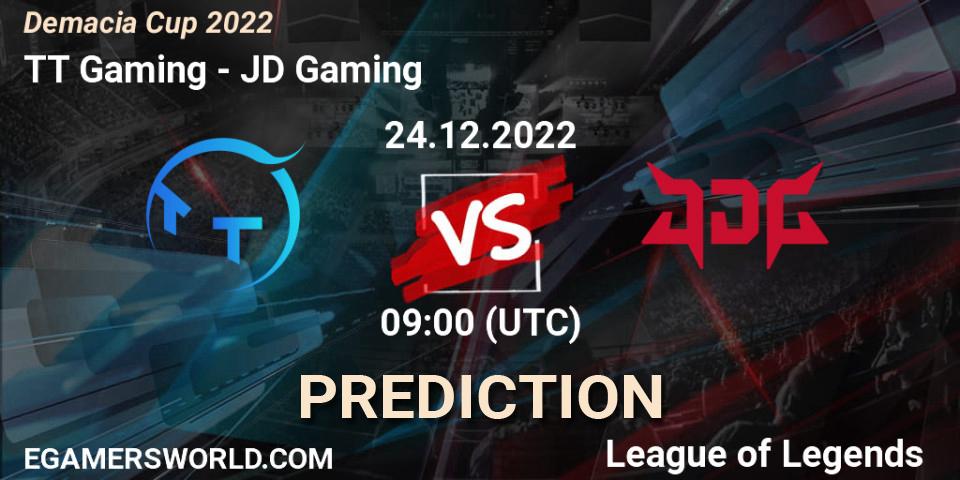 Pronóstico TT Gaming - JD Gaming. 24.12.22, LoL, Demacia Cup 2022