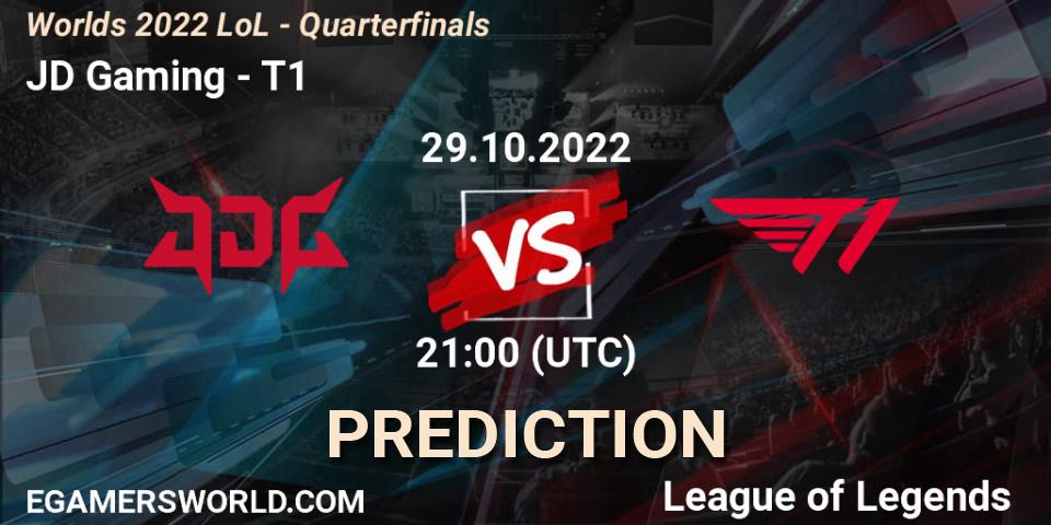 Pronóstico JD Gaming - T1. 29.10.22, LoL, Worlds 2022 LoL - Semifinals