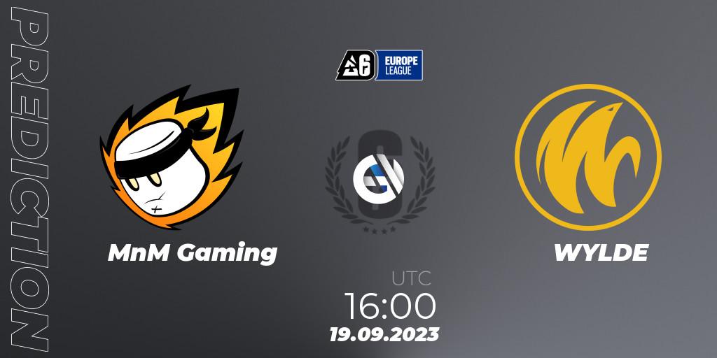 Pronóstico MnM Gaming - WYLDE. 19.09.23, Rainbow Six, Europe League 2023 - Stage 2