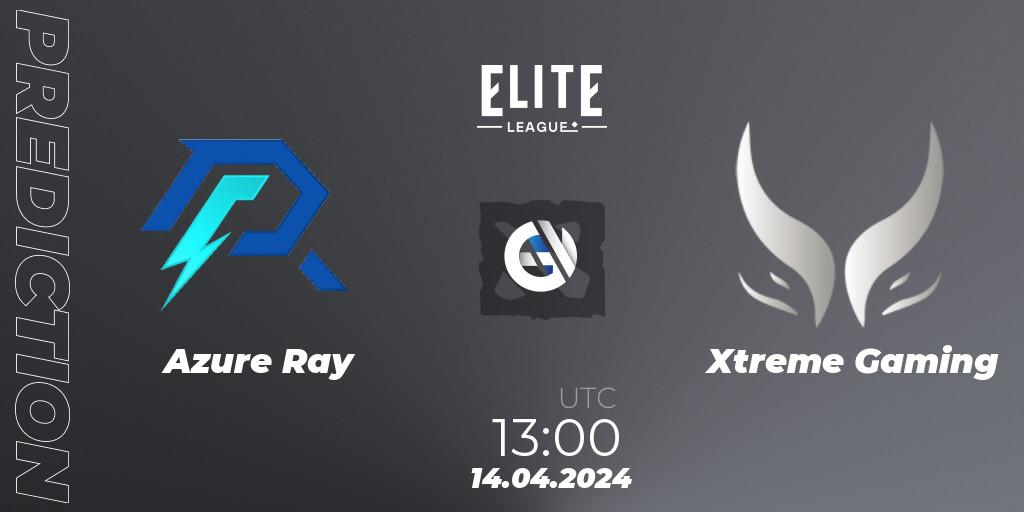 Pronóstico Azure Ray - Xtreme Gaming. 14.04.24, Dota 2, Elite League