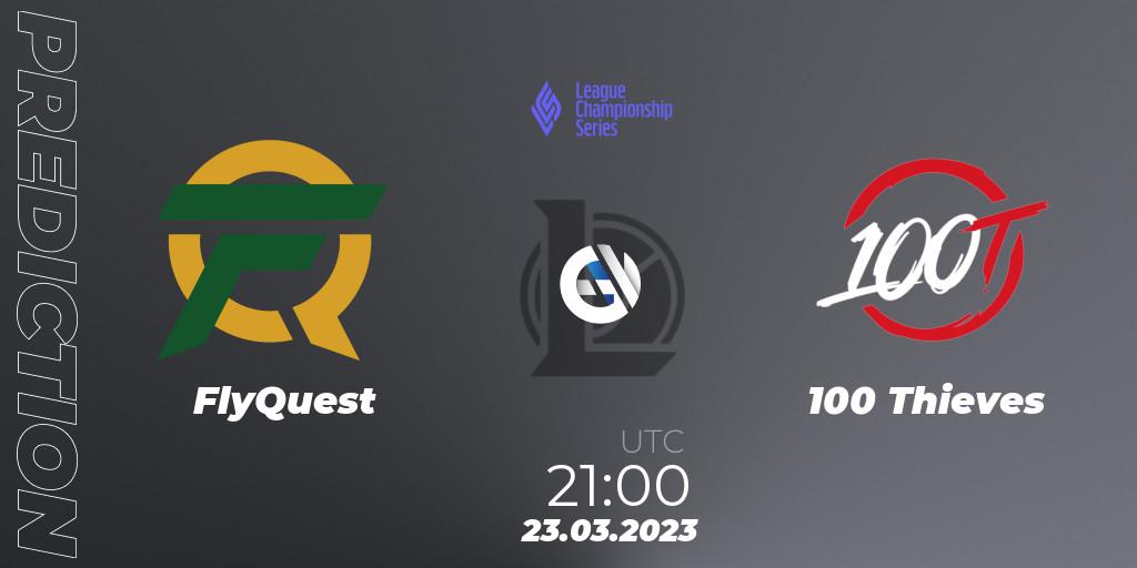 Pronóstico FlyQuest - 100 Thieves. 23.03.23, LoL, LCS Spring 2023 - Playoffs