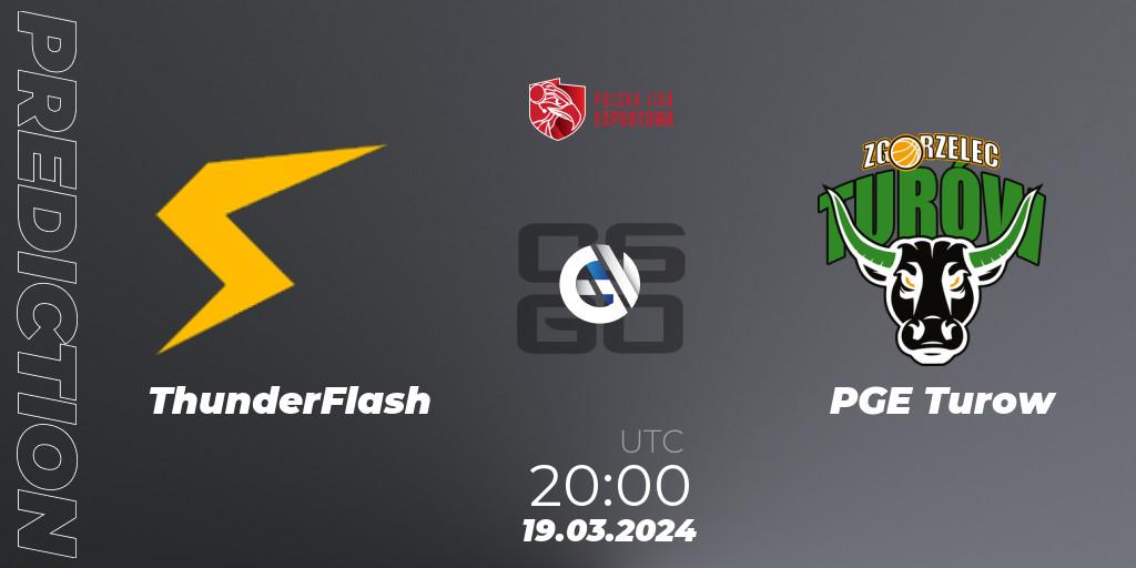Pronóstico ThunderFlash - PGE Turow. 19.03.24, CS2 (CS:GO), Polska Liga Esportowa 2024: Split #1