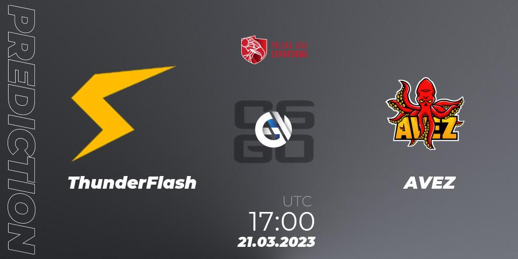 Pronóstico ThunderFlash - AVEZ. 22.03.23, CS2 (CS:GO), Polska Liga Esportowa 2023: Split #1