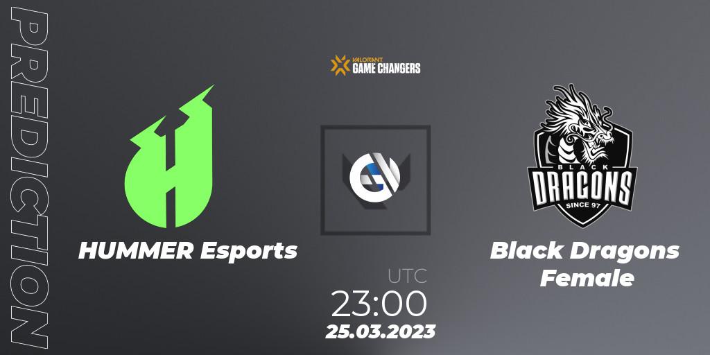 Pronóstico HUMMER Esports - Black Dragons Female. 25.03.23, VALORANT, VCT 2023: Game Changers Brazil Series 1