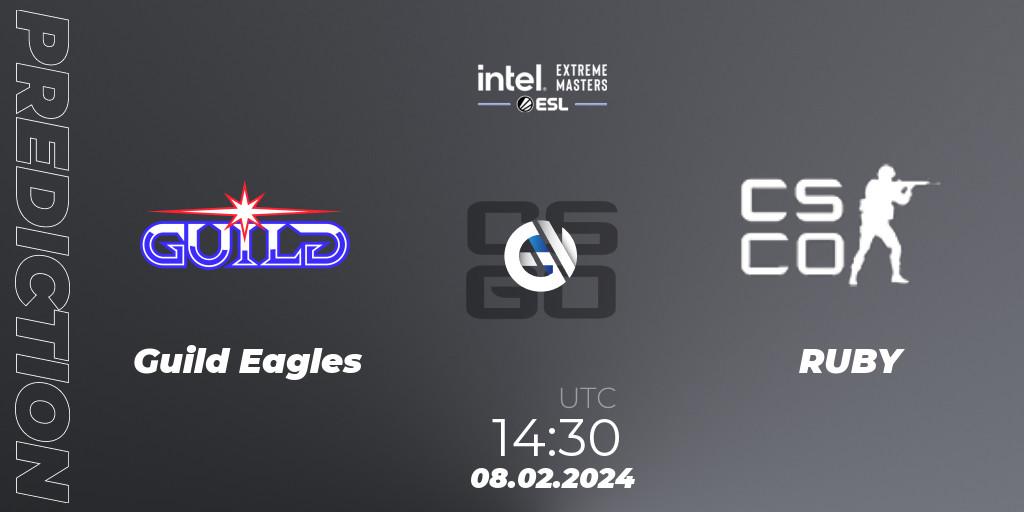 Pronóstico Guild Eagles - RUBY. 08.02.24, CS2 (CS:GO), Intel Extreme Masters China 2024: European Closed Qualifier
