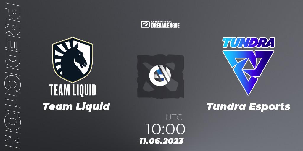 Pronóstico Team Liquid - Tundra Esports. 11.06.23, Dota 2, DreamLeague Season 20 - Group Stage 1