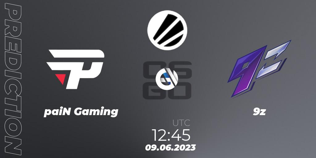 Pronóstico paiN Gaming - 9z. 09.06.23, CS2 (CS:GO), ESL Challenger Katowice 2023